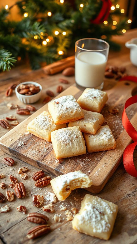 spiced pecan shortbread cookies