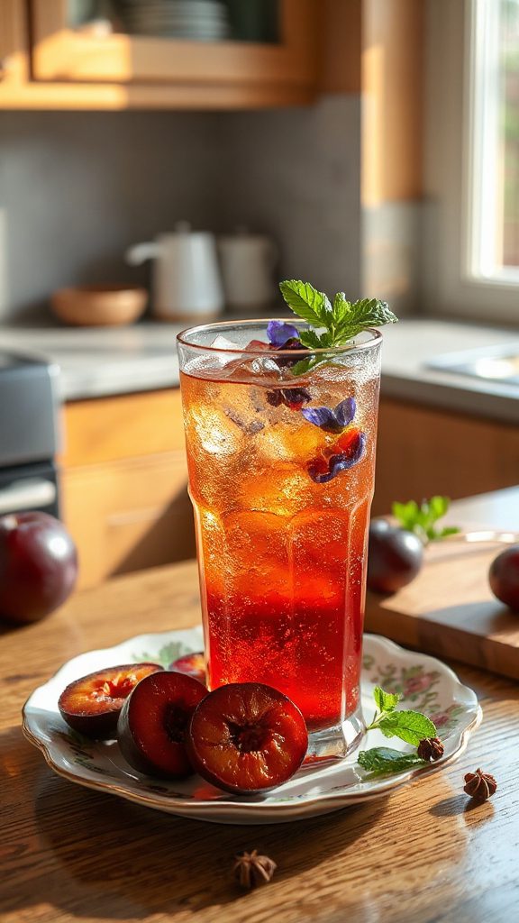 spiced plum vodka fizz spiced plum vodka fizz