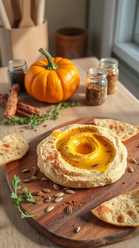 spiced pumpkin cumin hummus