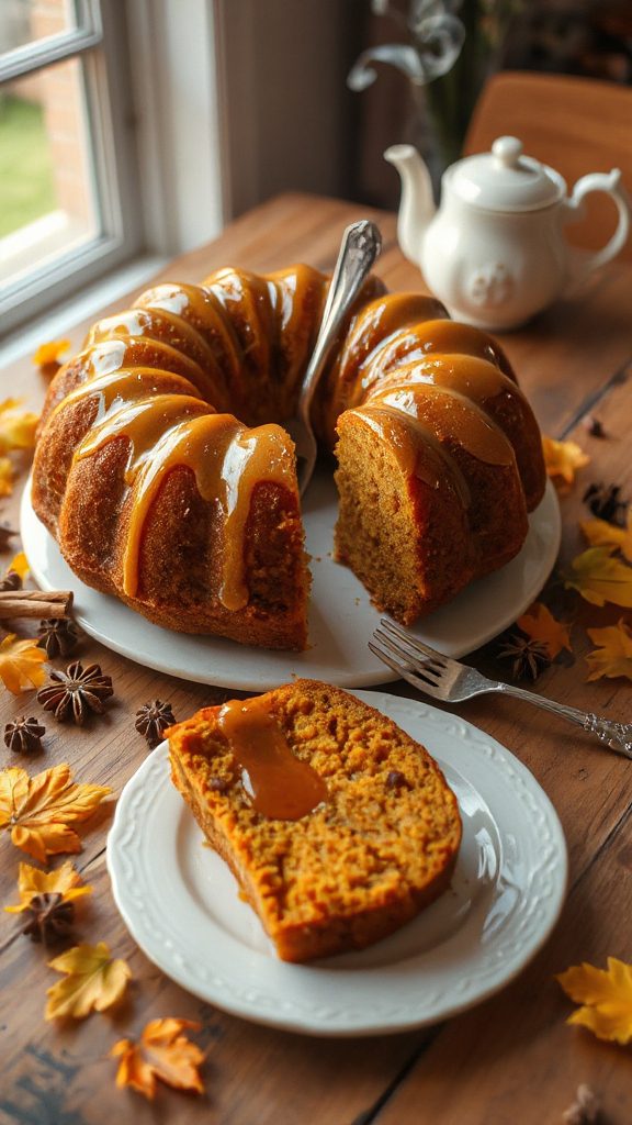 spiced pumpkin maple kouglof