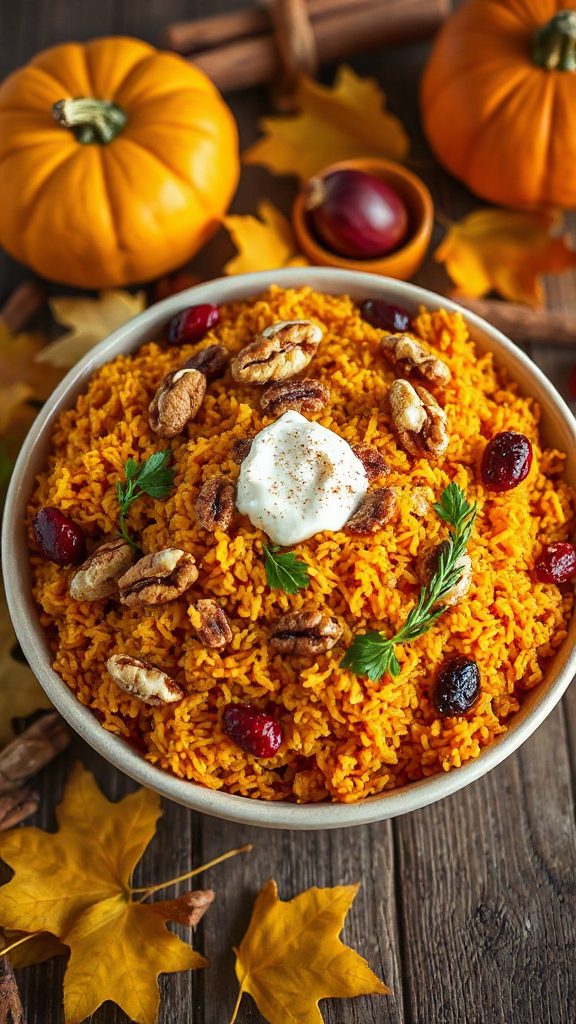spiced pumpkin nut pilaf spiced pumpkin nut pilaf