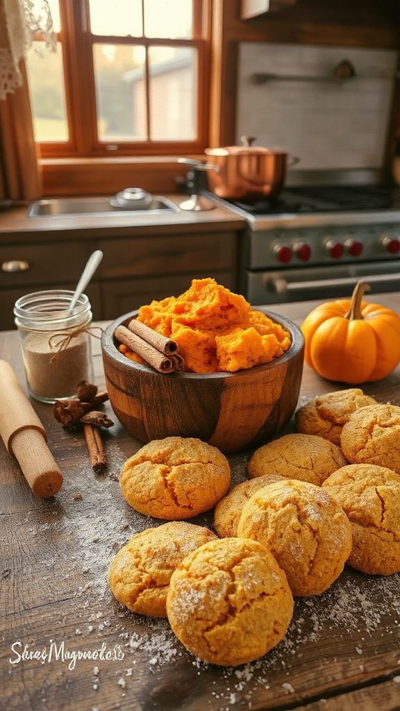 spiced pumpkin snickerdoodle cookies spiced pumpkin snickerdoodle cookies