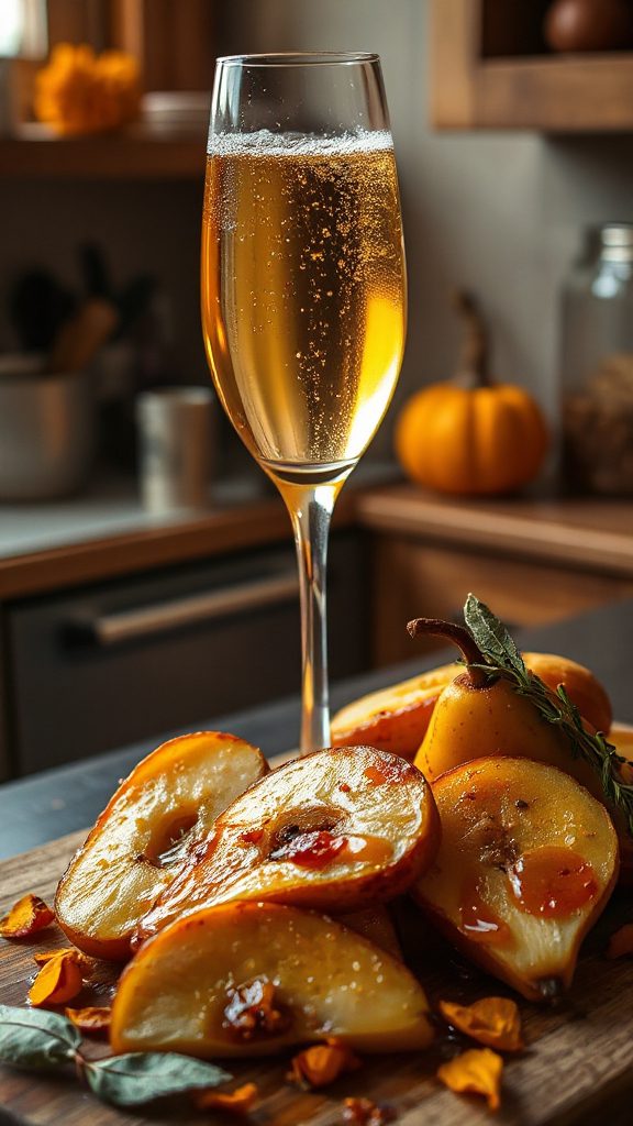 spiced roasted pear infusion