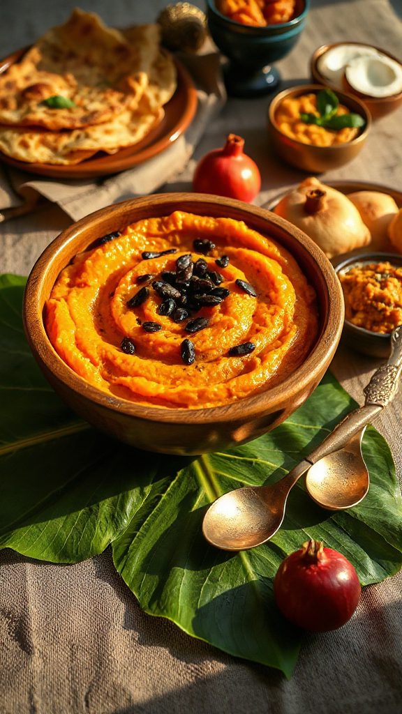 spiced sweet potato mash