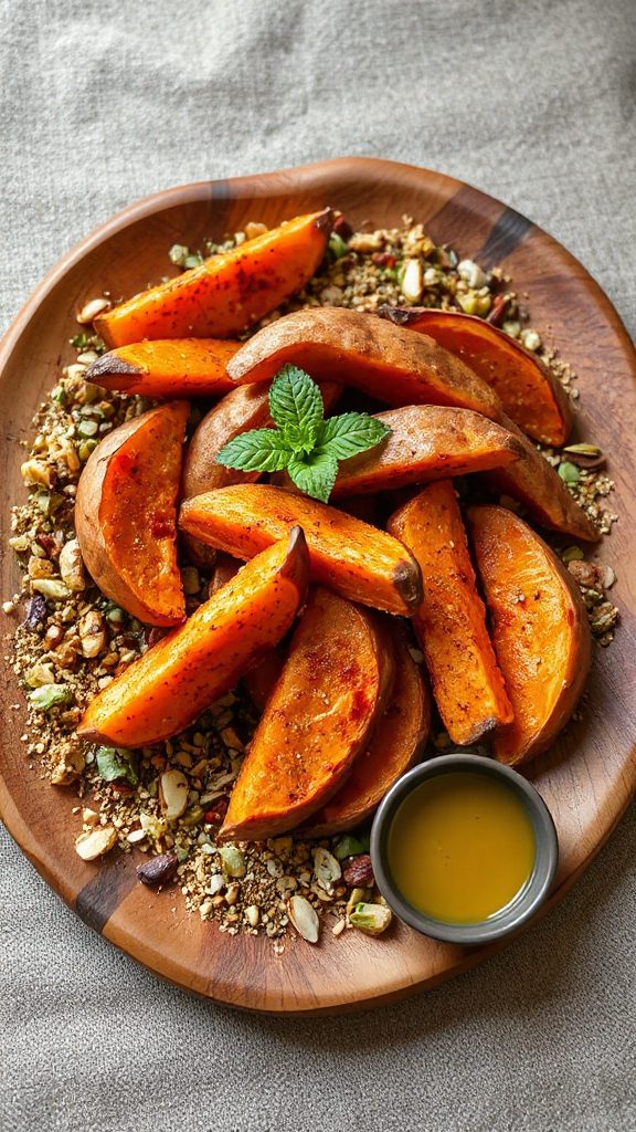 spiced sweet potato wedges
