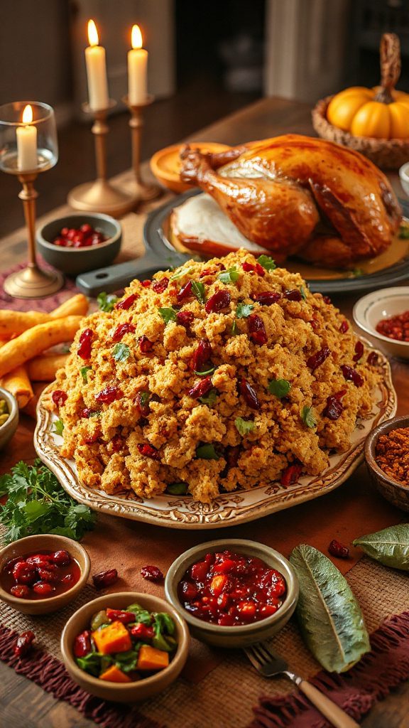 spicy aromatic holiday stuffing