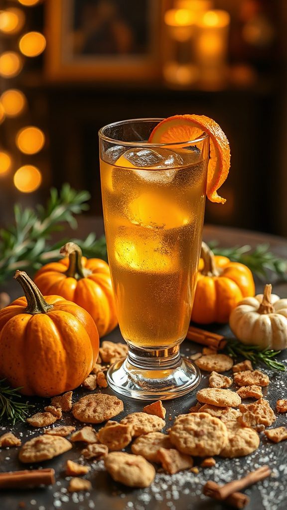 spicy autumn gin cocktail spicy autumn gin cocktail