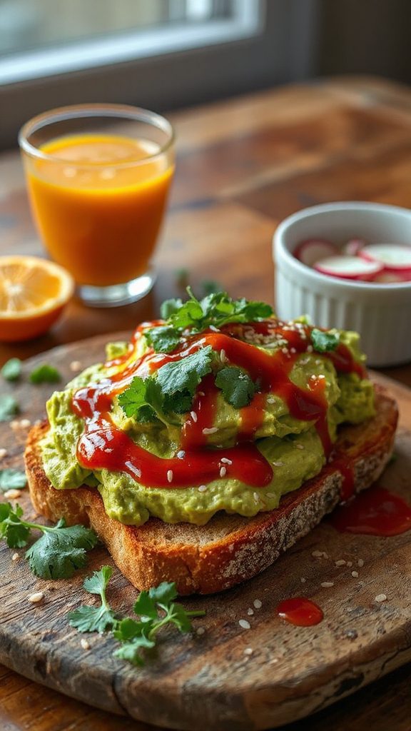 spicy avocado toast delight