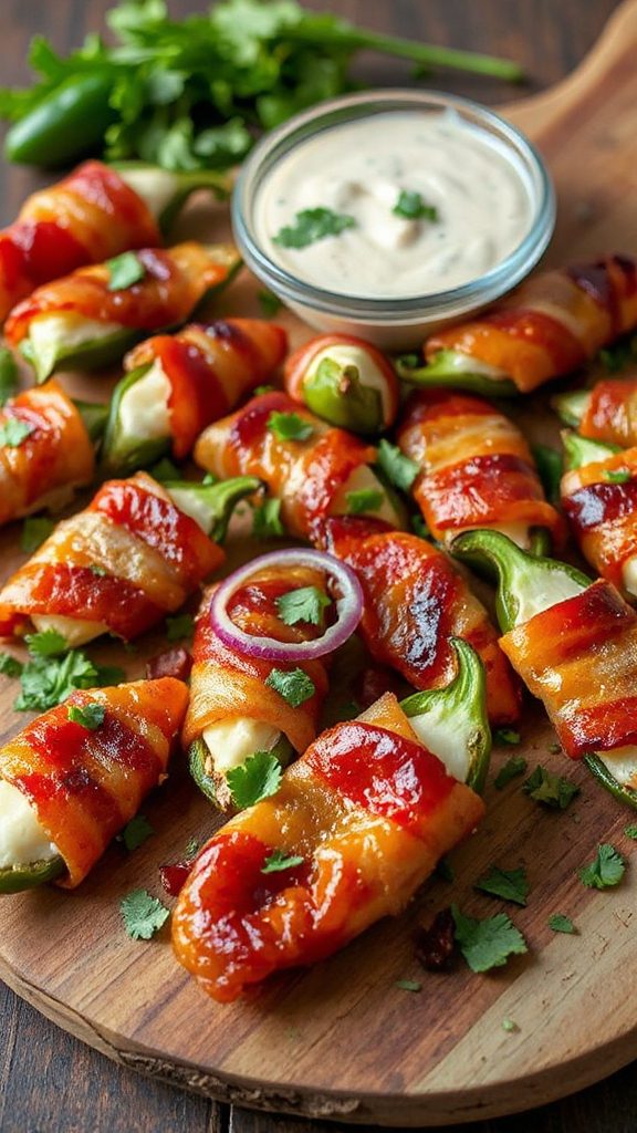 spicy bacon wrapped appetizers
