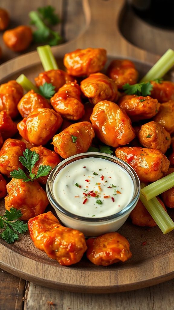 spicy buffalo chicken appetizer bites