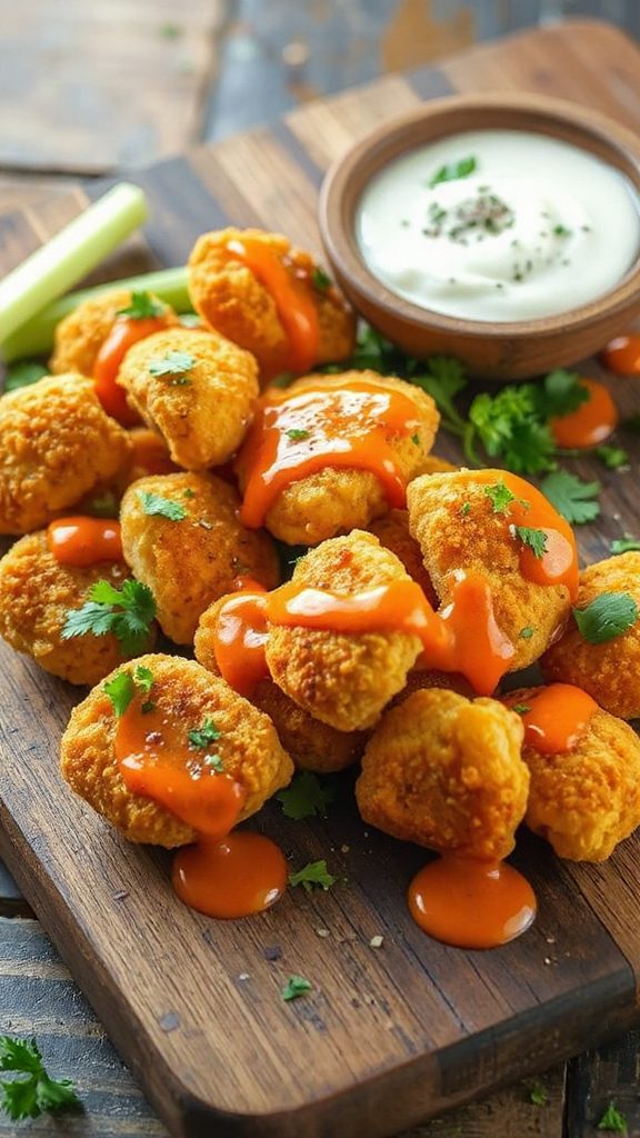 spicy buffalo chicken nuggets spicy buffalo chicken nuggets