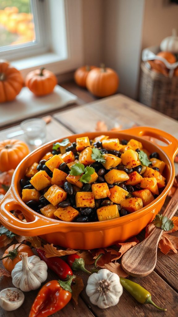 spicy butternut squash casserole