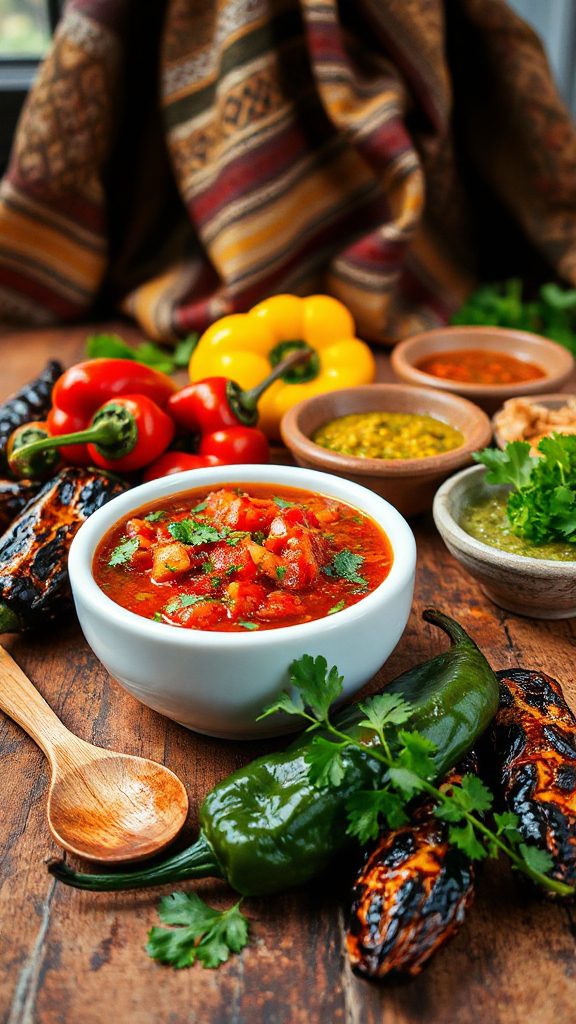 spicy charred pepper condiment