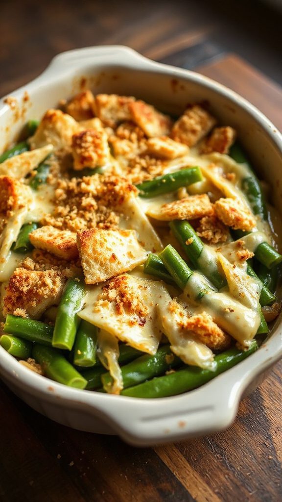 spicy cheesy green bean casserole spicy cheesy green bean casserole