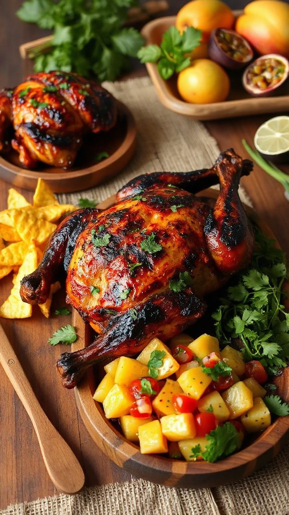 spicy chicken with salsa