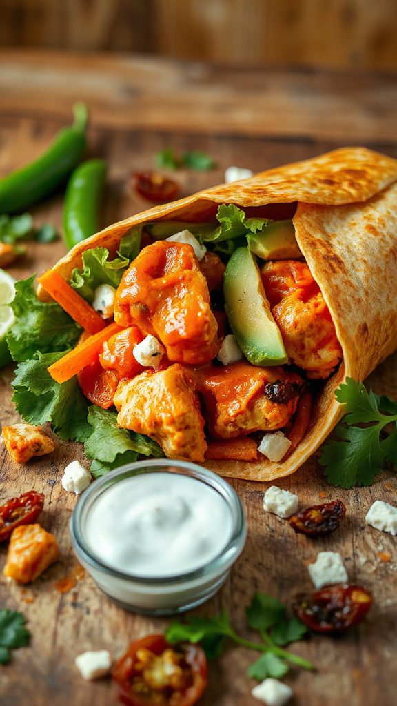 spicy chicken wrapped delight