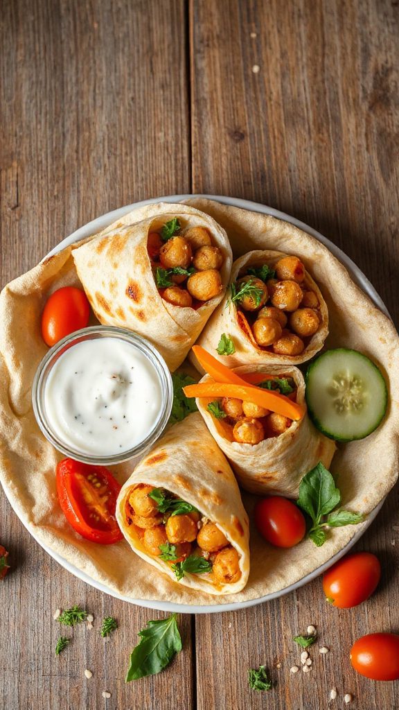 spicy chickpea tortilla wraps spicy chickpea tortilla wraps