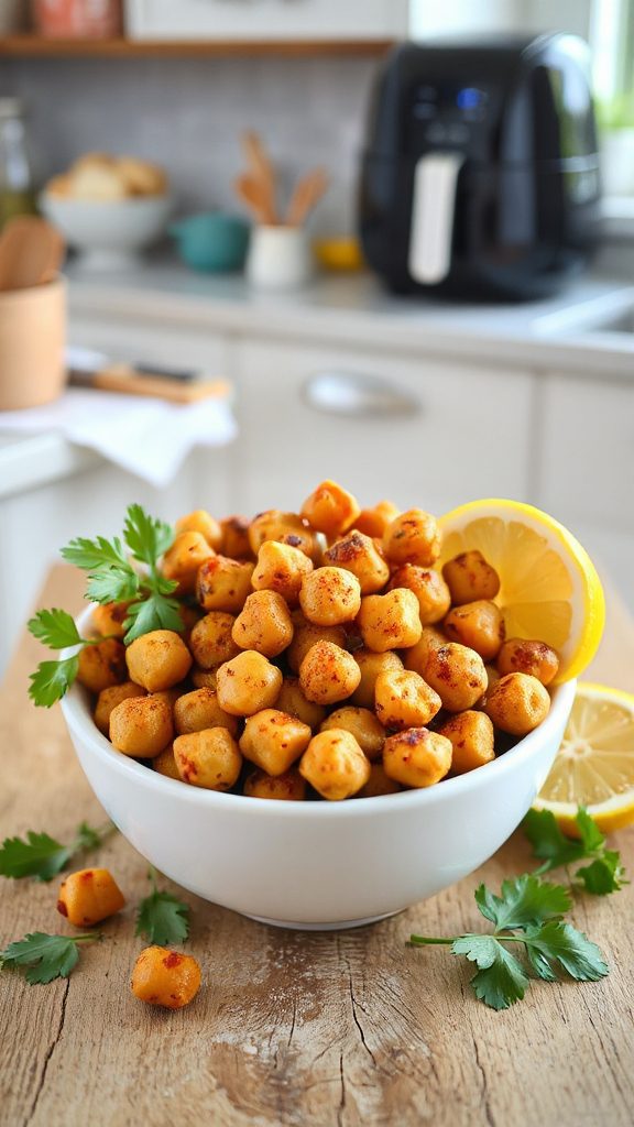 spicy chickpeas crunchy snack
