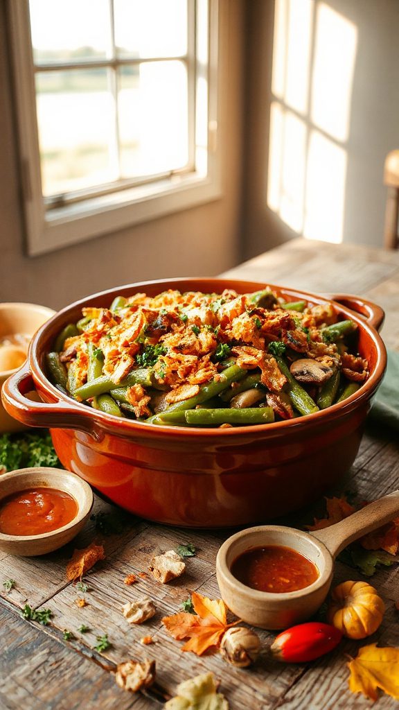 spicy chipotle green bean casserole