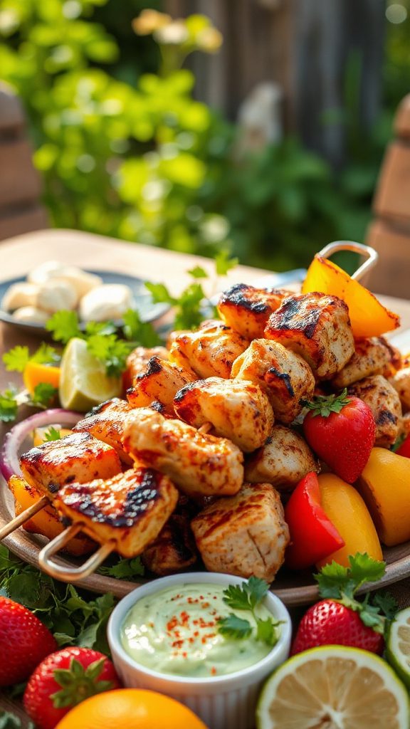 spicy chipotle lime skewers