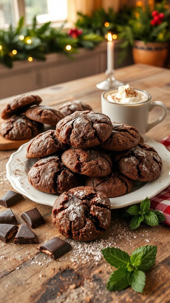 spicy chocolate ginger cookies