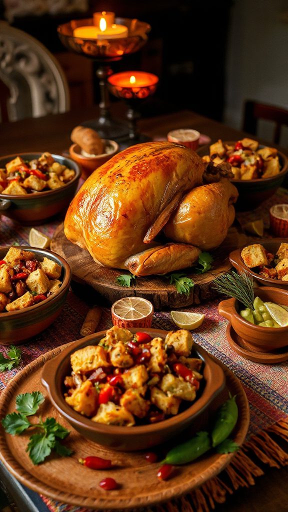 spicy chorizo epazote stuffing