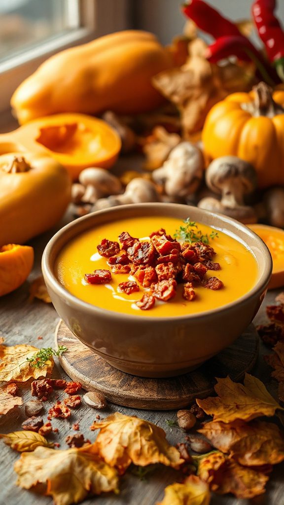 spicy chorizo soup topping