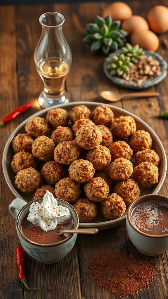 spicy cocoa with tequila