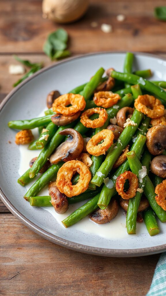 spicy coconut green beans