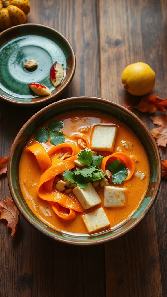 spicy coconut sweet potato soup