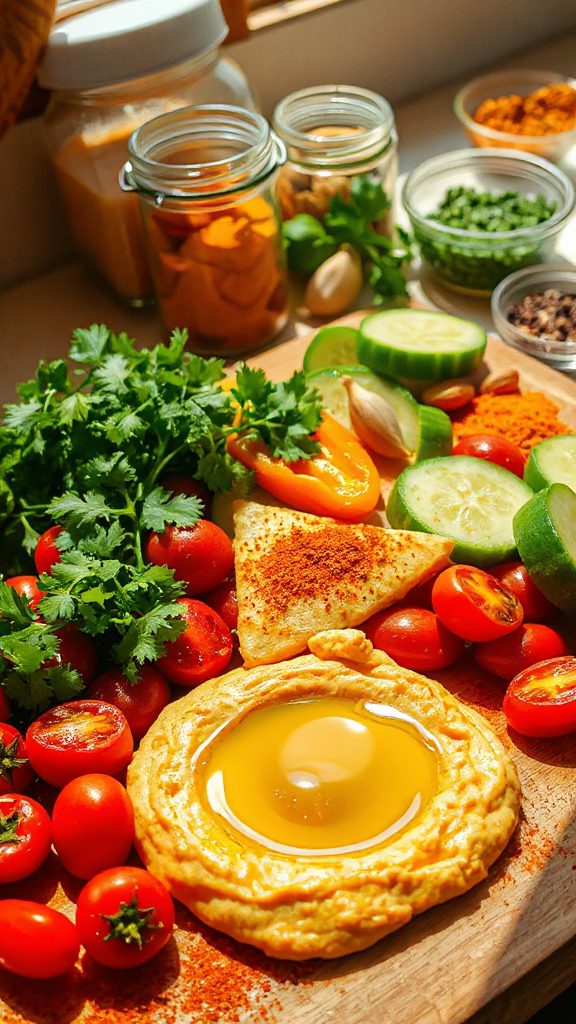 spicy creamy chickpea dip