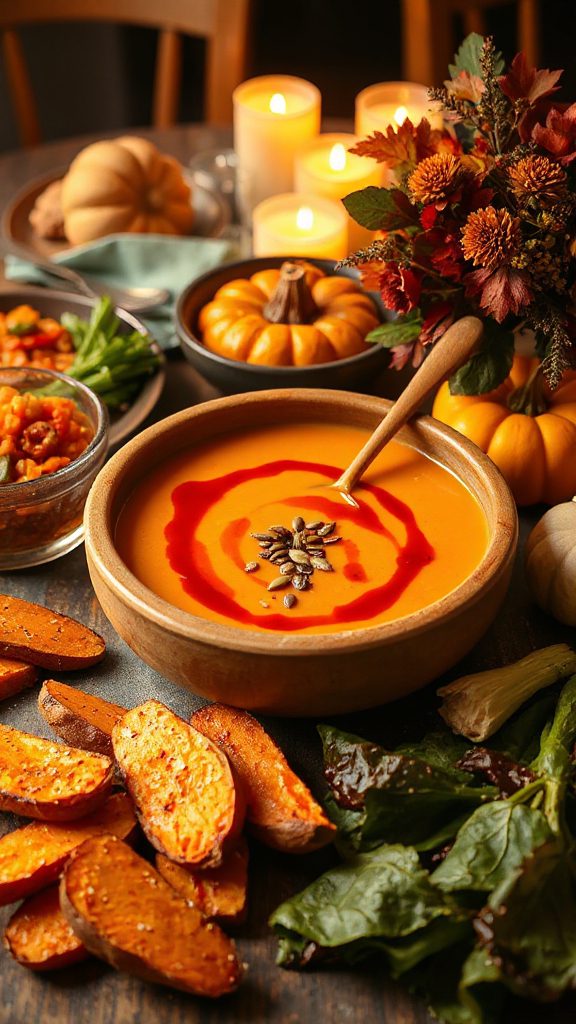 spicy creamy pumpkin soup spicy creamy pumpkin soup