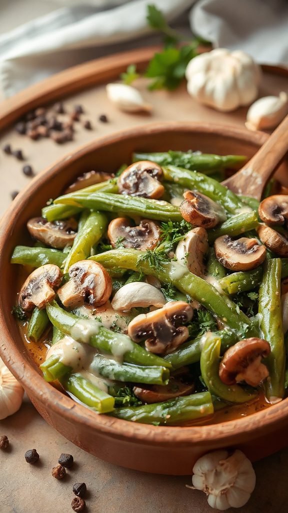 spicy garlic green bean casserole spicy garlic green bean casserole