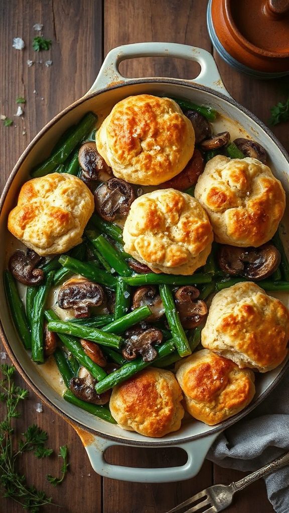 spicy green bean bake