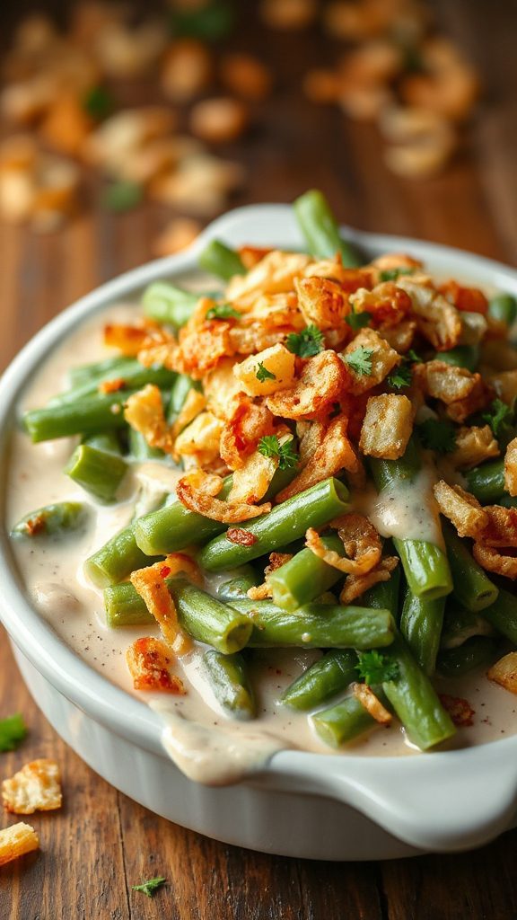 spicy green bean casserole