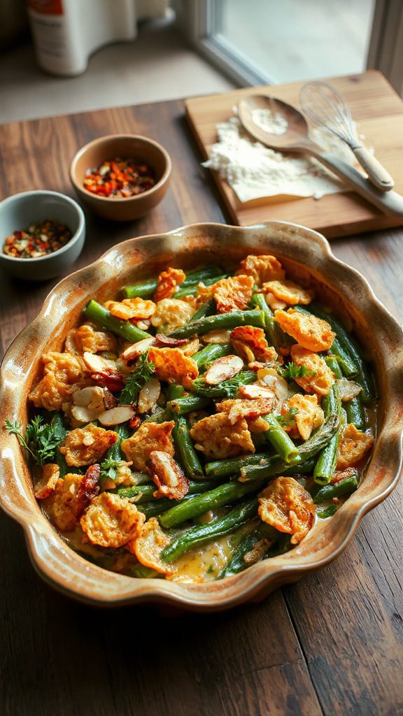 spicy green bean casserole