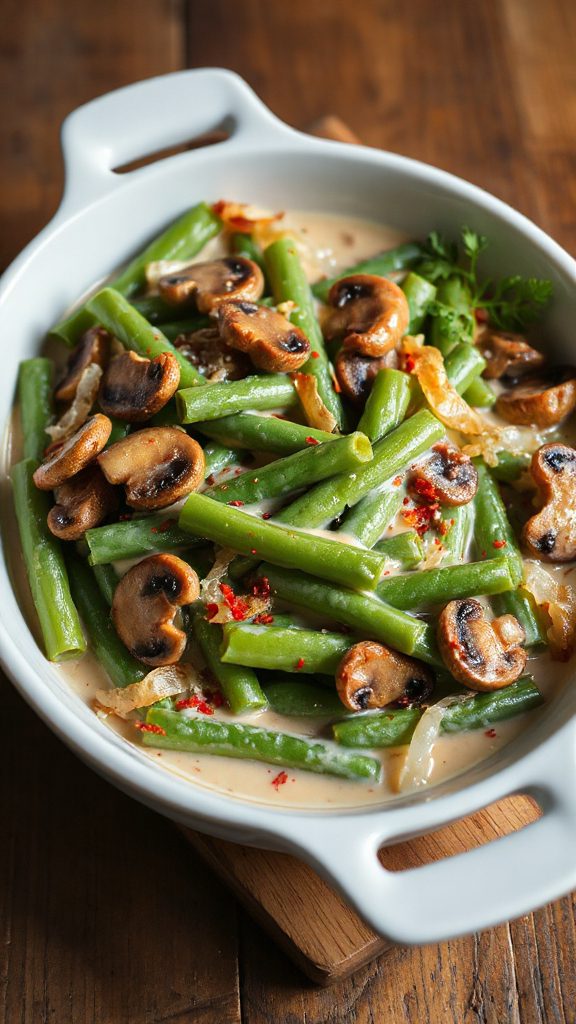spicy green bean casserole