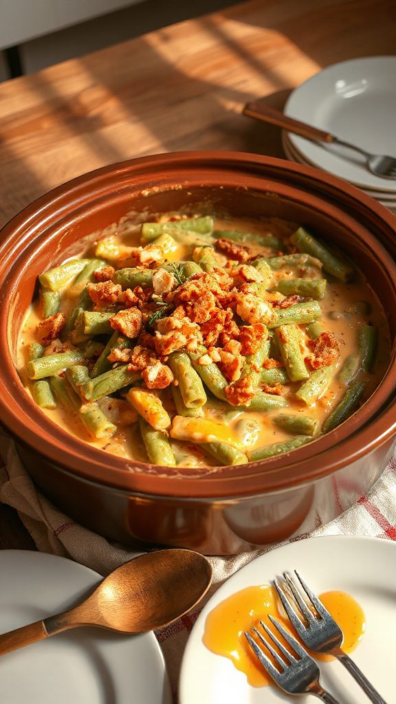 spicy green bean casserole