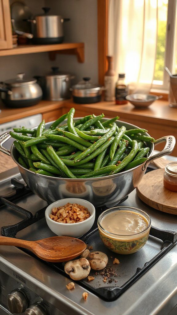 spicy green bean casserole