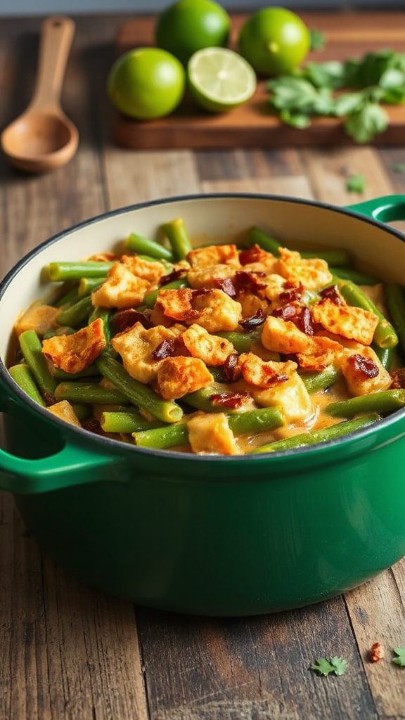 spicy green bean casserole