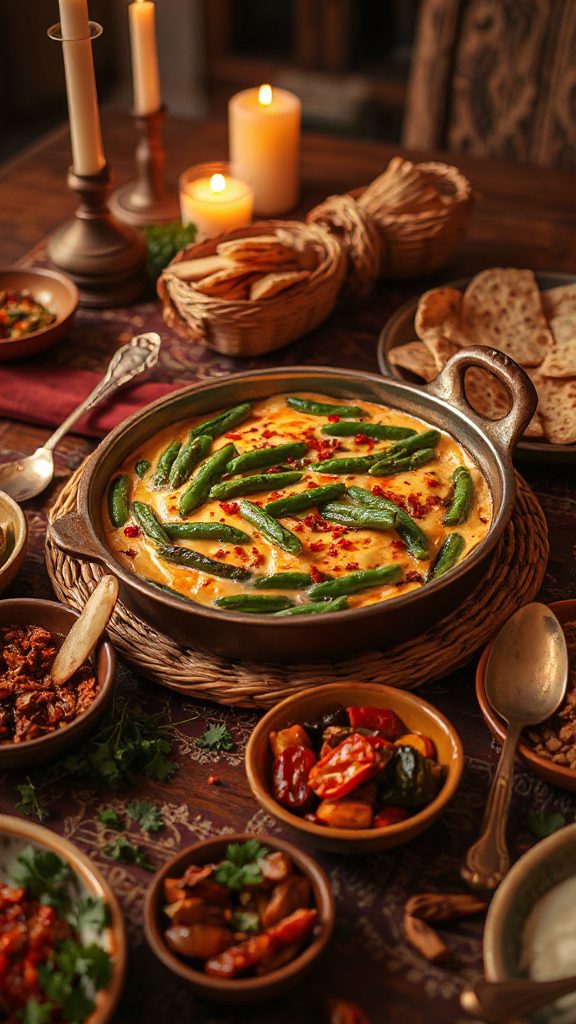 spicy green bean casserole