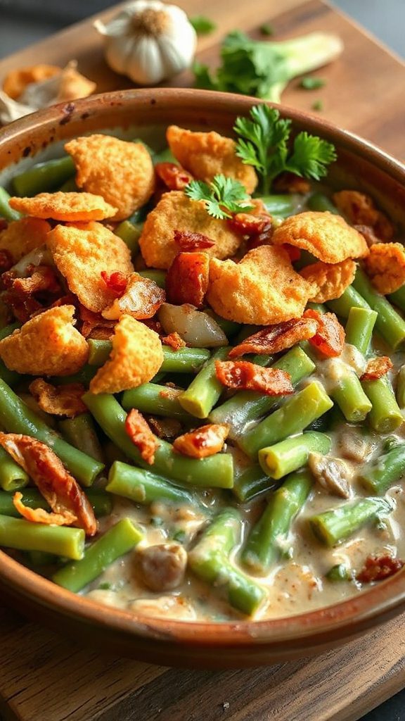 spicy green bean casserole spicy green bean casserole