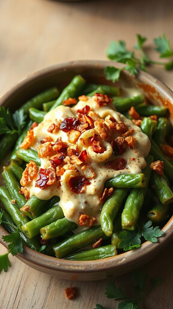 spicy green bean casserole