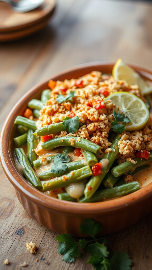 spicy green bean casserole