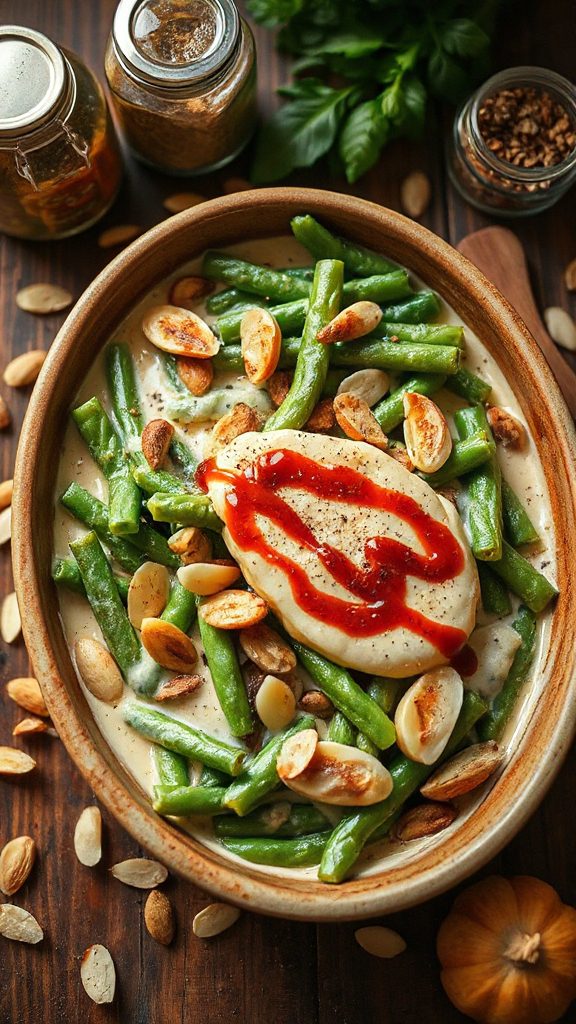 spicy green bean casserole