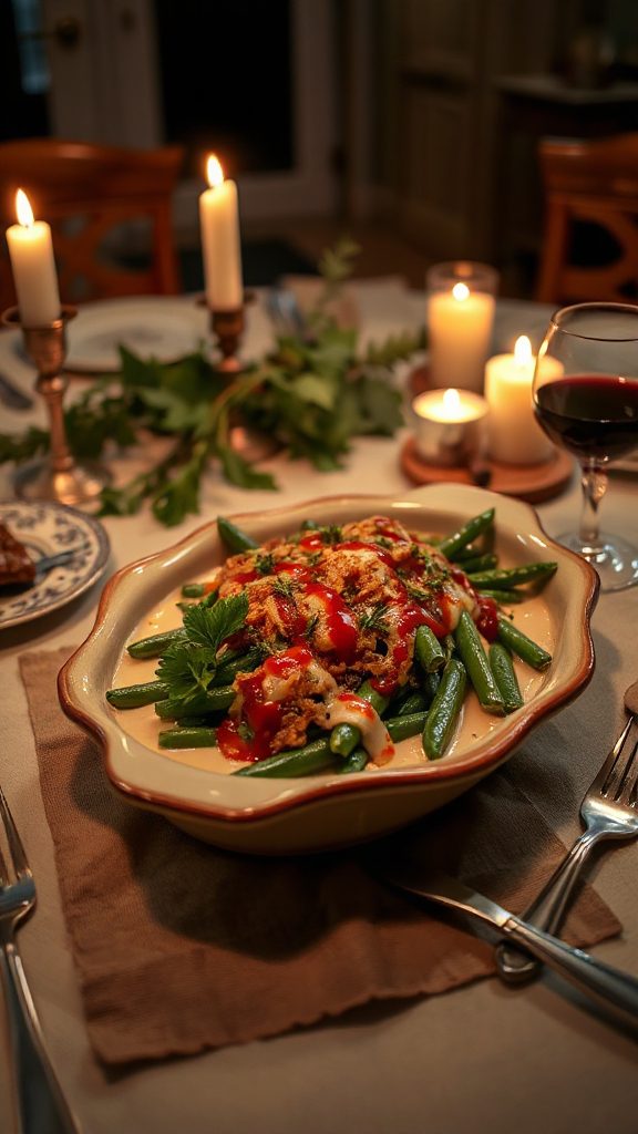 spicy green bean casserole