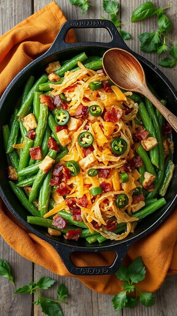 spicy green bean casserole