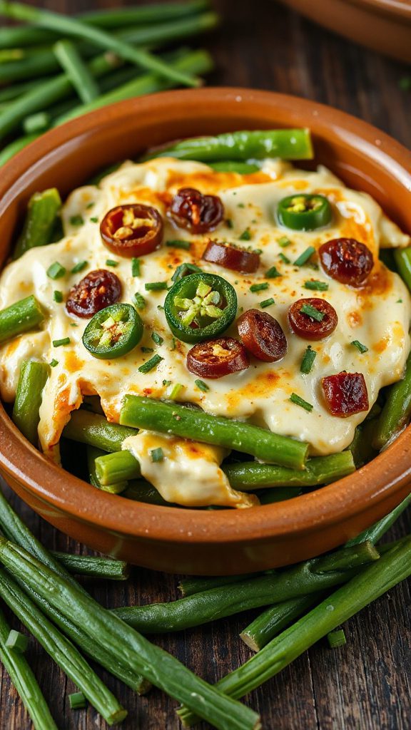 spicy green bean casserole