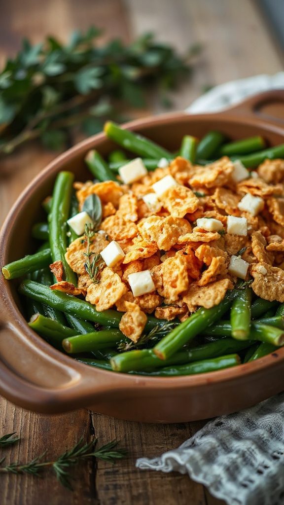 spicy green bean casserole