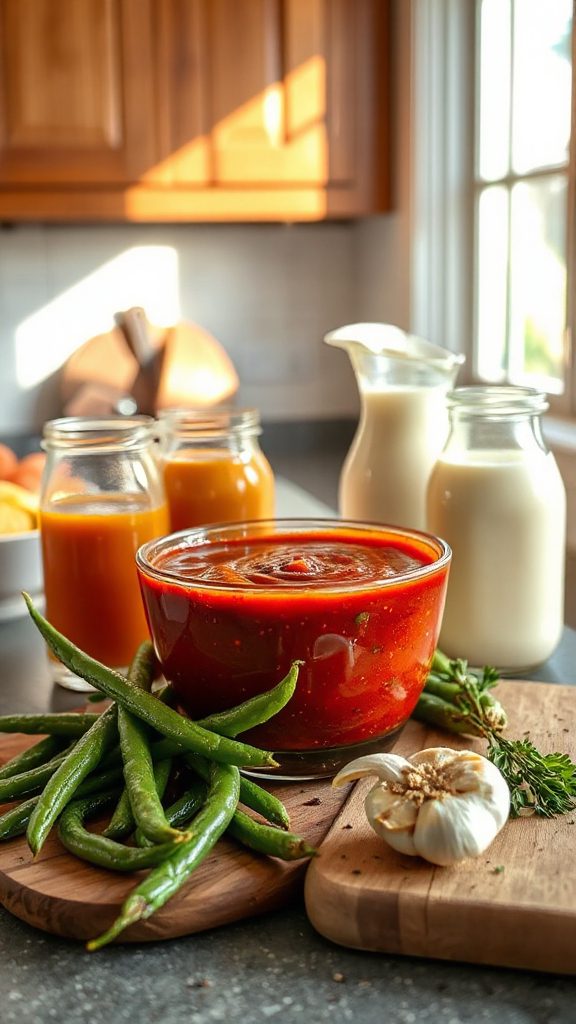 spicy green bean casserole